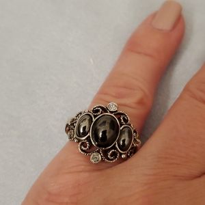 Marquesite stone ring size 5 1/2